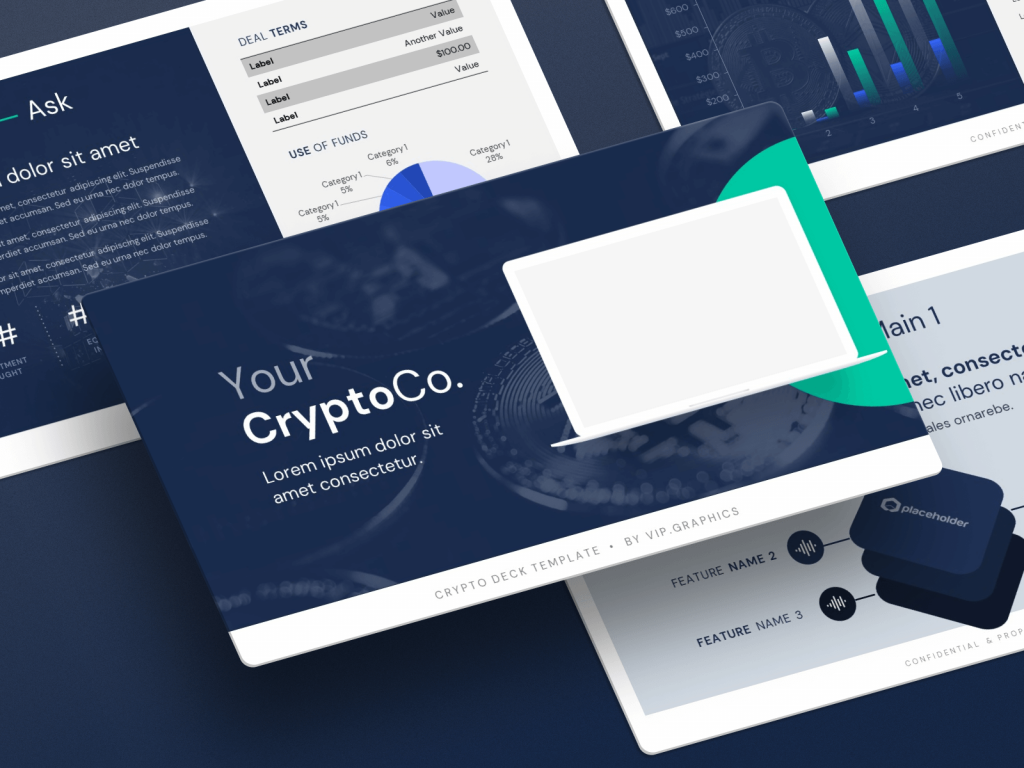 cryptocurrency-investor-presentation-template Pitch Deck / Investor Presentation Template for Crypto & Blockchain Startups