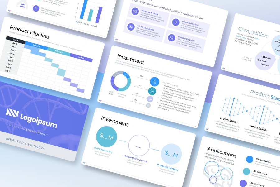 Biotech Pitch Deck Template: investor-ready slides designed by VC-backed founders