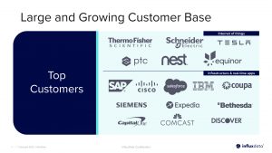 InfluxData Pitch Deck - Traction slide: Best pitch deck examples - $81M Series E round for time series data analytics | VIP Graphics