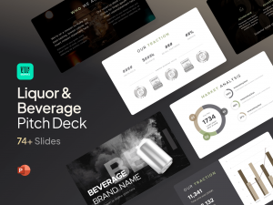 Liquor & Spirits Pitch Deck: expert-designed template for alcohol & beverage brands