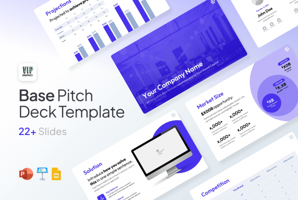 Base Pitch Deck Template: flexible slides for investor presentations