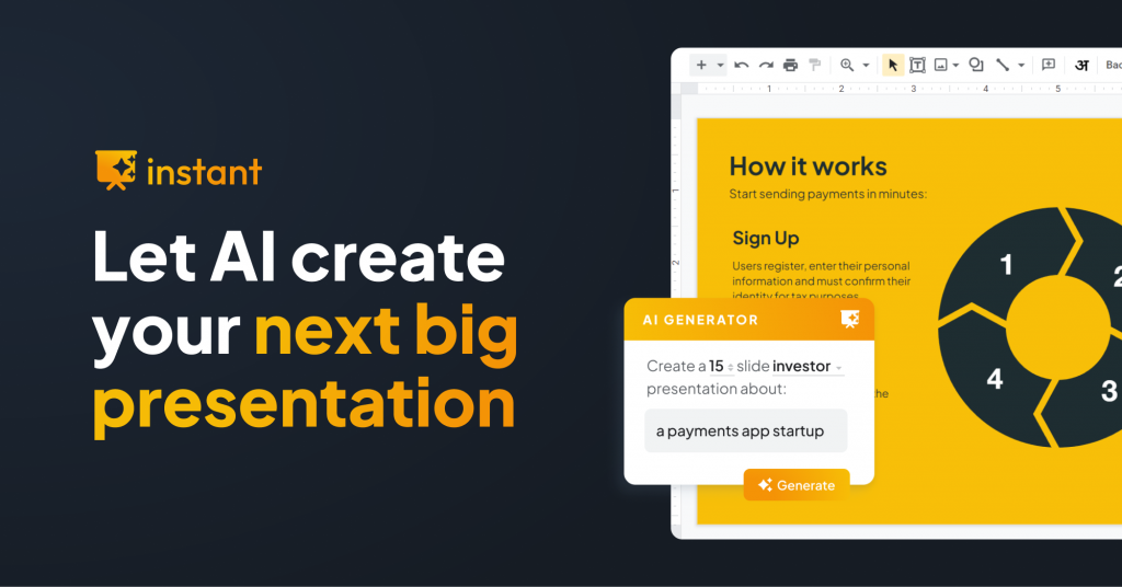 Instant AI for Google Slides: ChatGPT for presentation design