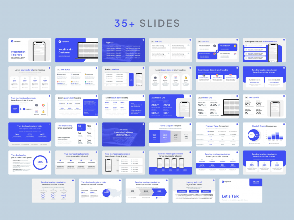 sales-deck-template-slides-preview Google Slides Sales Presentation Template - 43+ slides tailored for B2B sales | VIP.graphics