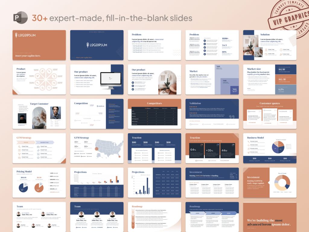 All-Natural Pitch Deck: turnkey investor presentation template for organic products & wellness startups