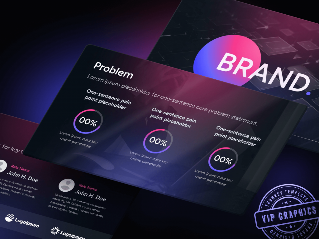 Tech Startup Pitch Deck Design – VIP Graphics