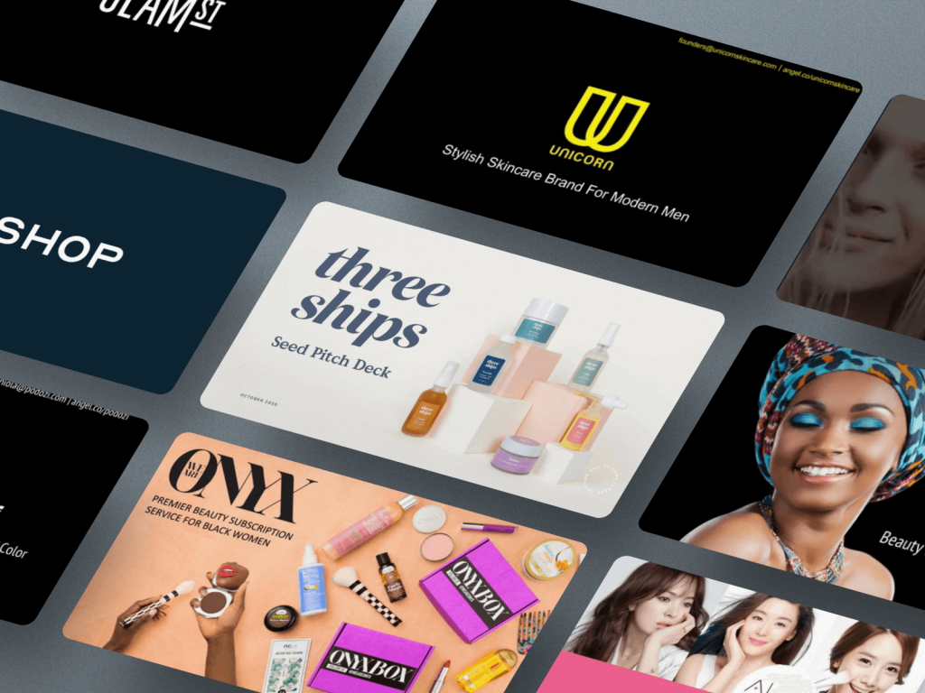 Beauty & Cosmetics Pitch Deck Examples | VIP Graphics