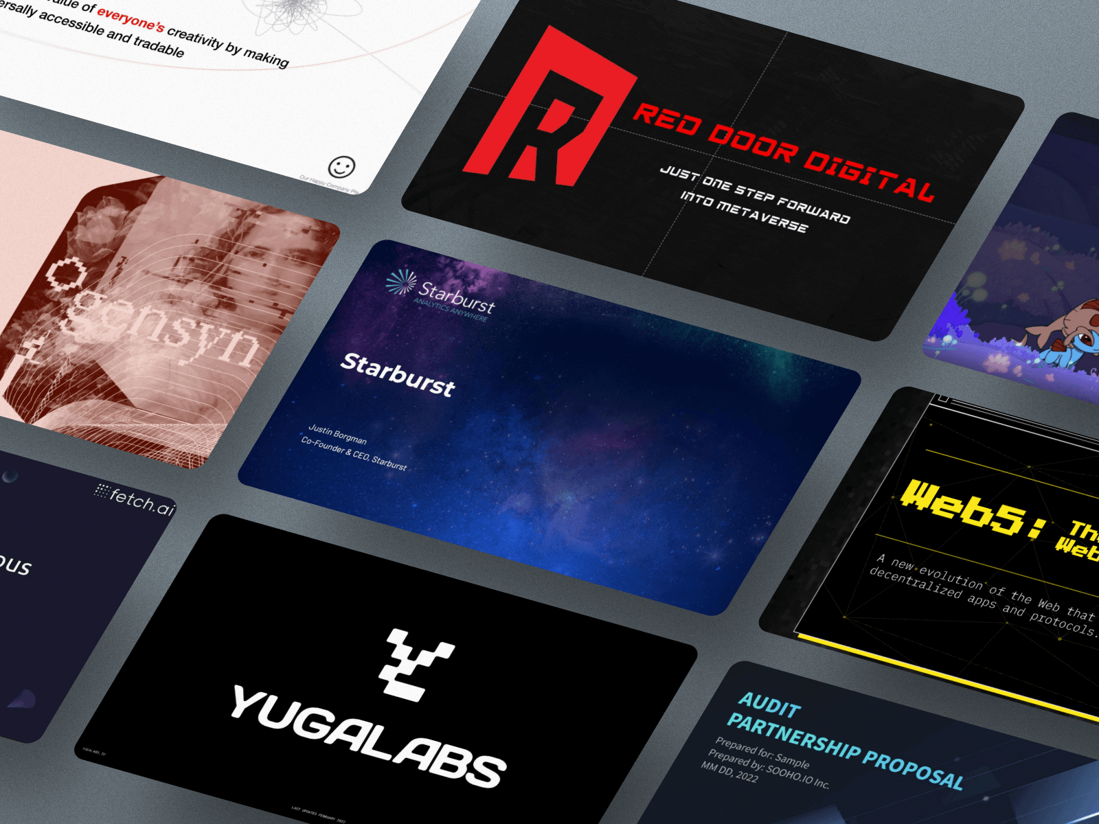 Top 20+ Web3 pitch decks