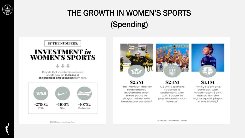 Seattle Storm Pitch Deck - Market Slide: Best pitch deck examples - $151M minority stakes of WNBA team | VIP Graphics