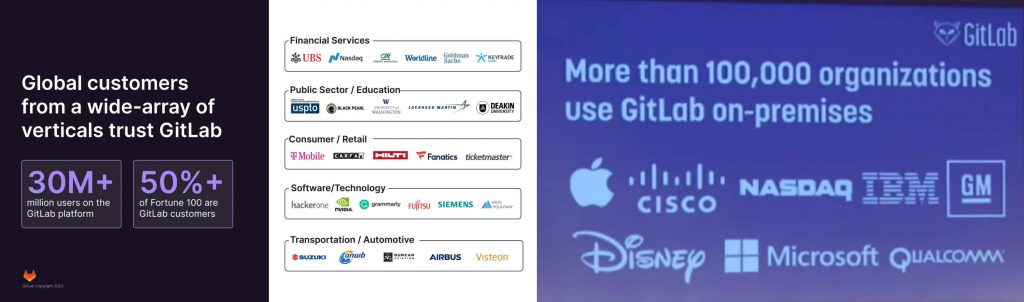 Gitlab Pitch Deck - Customer Traction