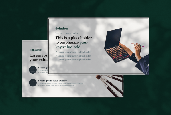 Cosmetics, Skincare & Beauty Pitch Deck Template