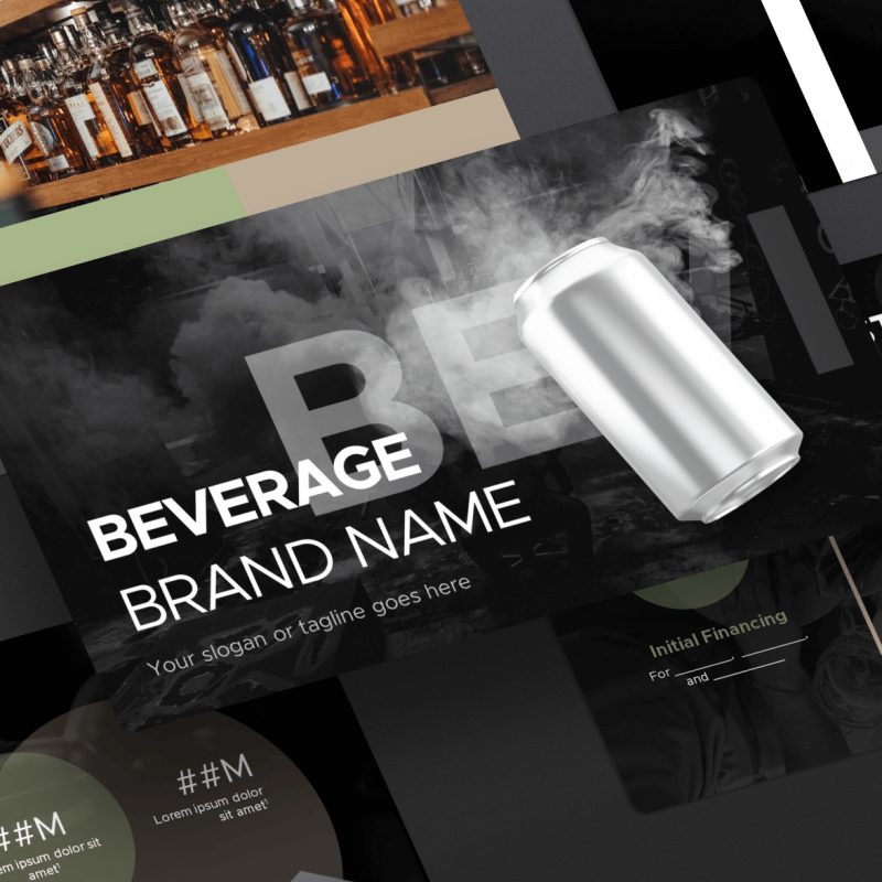 Liquor & Beverage Pitch Deck Template