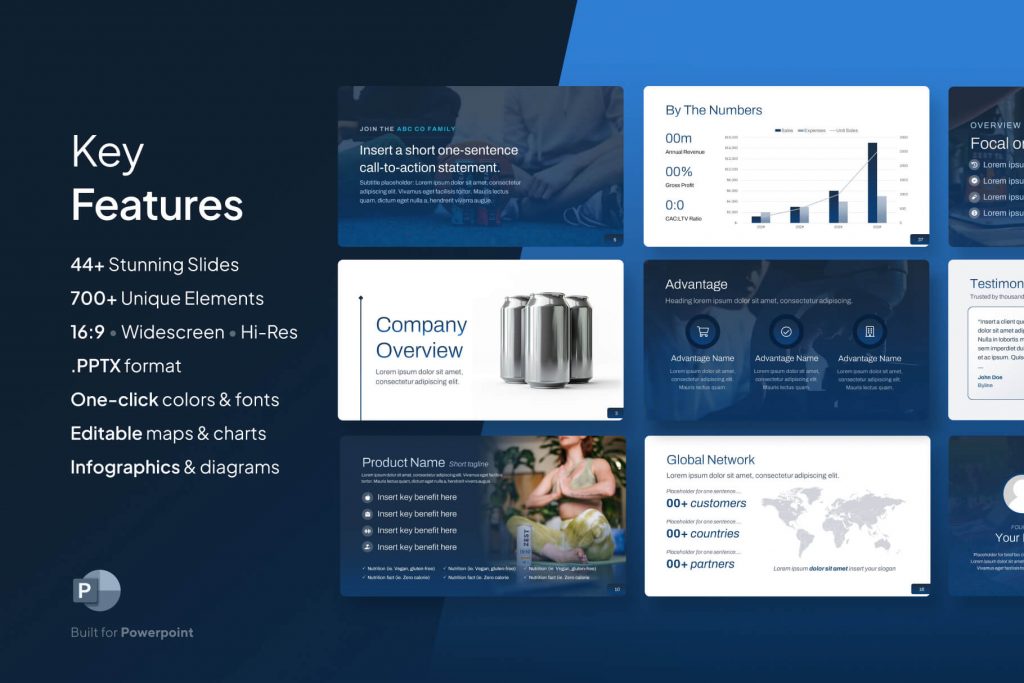 CPG Marketing Presentation - 44+ Slide PowerPoint Template - for Retail & DTC | VIP Graphics