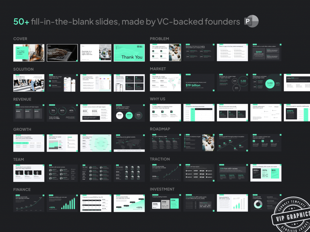 Brutalist Premium Pitch Deck Template for PowerPoint - 38 professional-grade slides