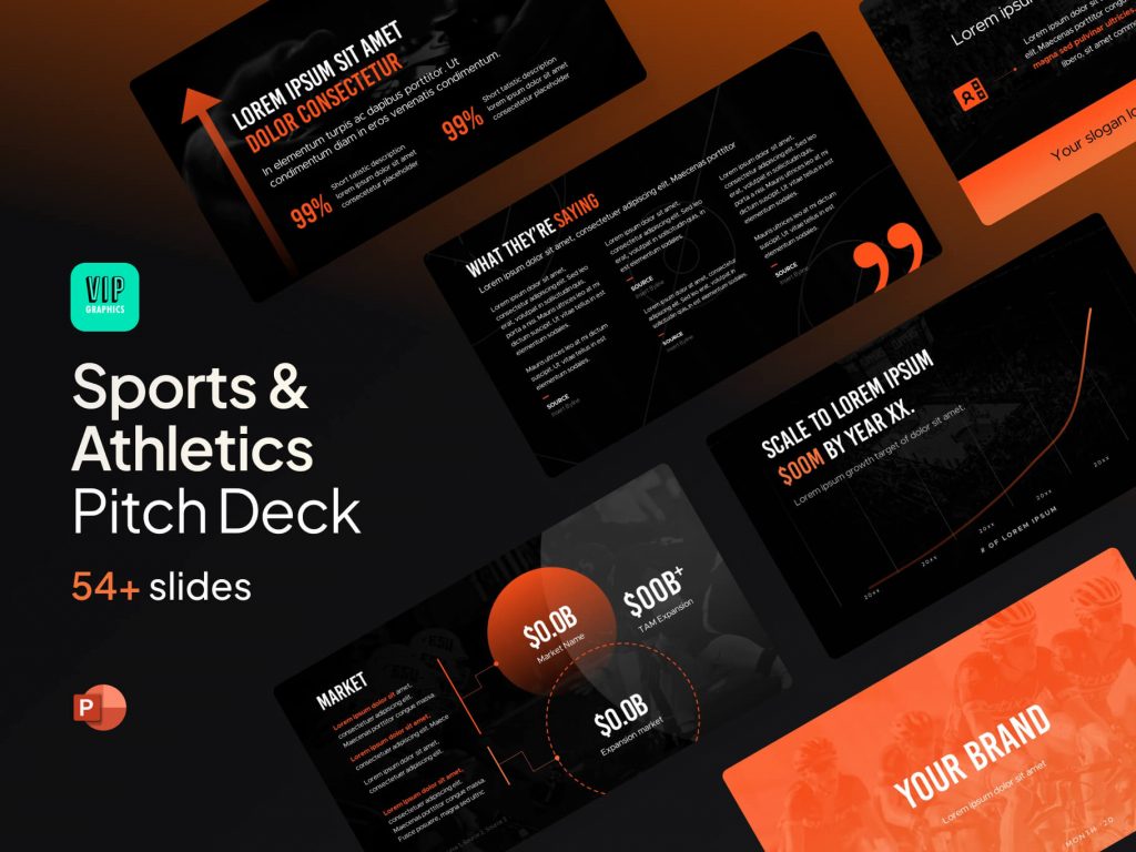 Sports Pitch Deck Template for PowerPoint