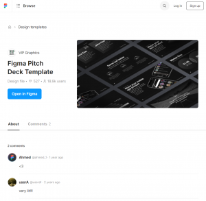 Figma Pitch Deck Template via Figma Community