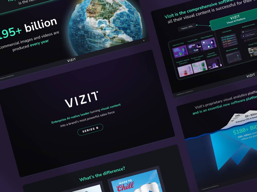 Vizit Pitch Deck - $25M for visual content optimization