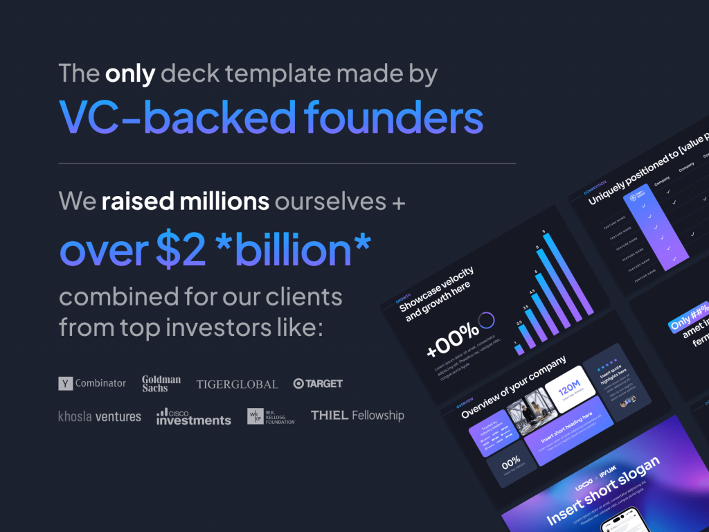 app-pitch-deck-template-for-founders Investor-ready pitch deck for mobile apps, made by VC-backed founders