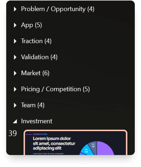 Mobile App Pitch Deck Template - Key Topics