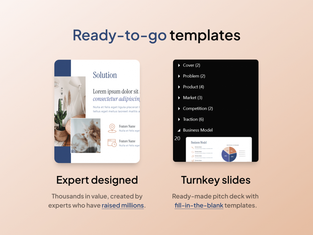 turnkey-pitch-deck-template_preview Ready-made Pitch Deck Template: Fill in the blank slides created by experts