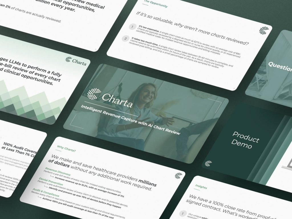 Charta Health Pitch Deck - 8.1M for AI Automated Chart Review