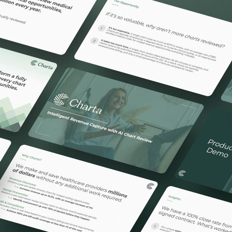 Charta Health Pitch Deck - 8.1M for AI Automated Chart Review