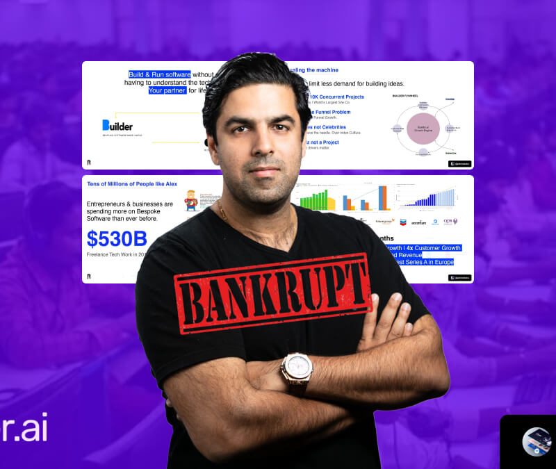 From $1.5B valuation to bankruptcy: what Builder AI's investor pitch from 2019 reveals about their downfall