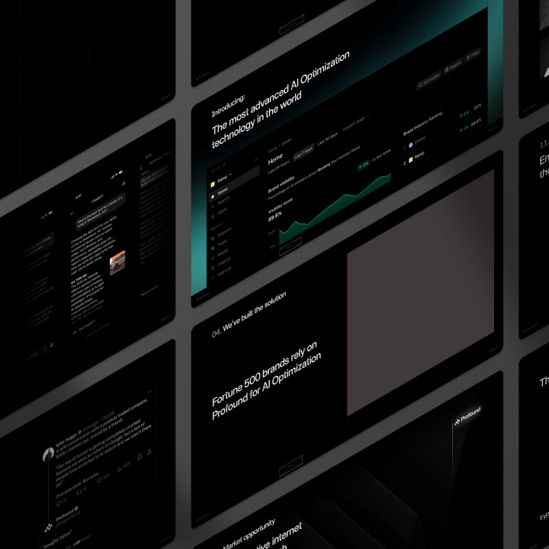 Profound Pitch Deck - $20M for AI visibility analytics