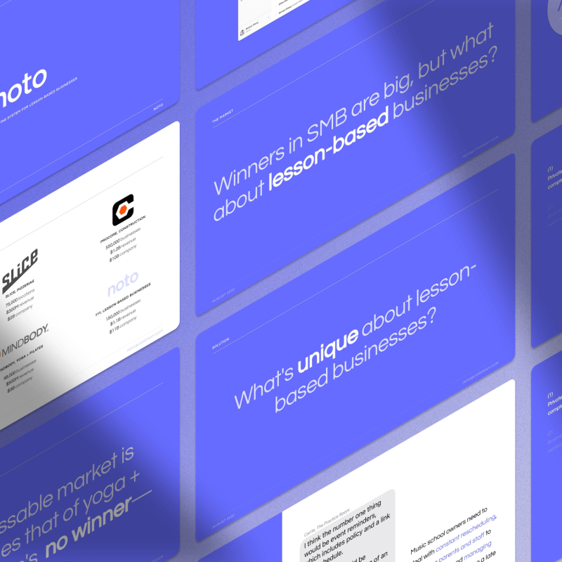 Noto Pitch Deck - $3.8M for AI powered operating system for tutoring businesses