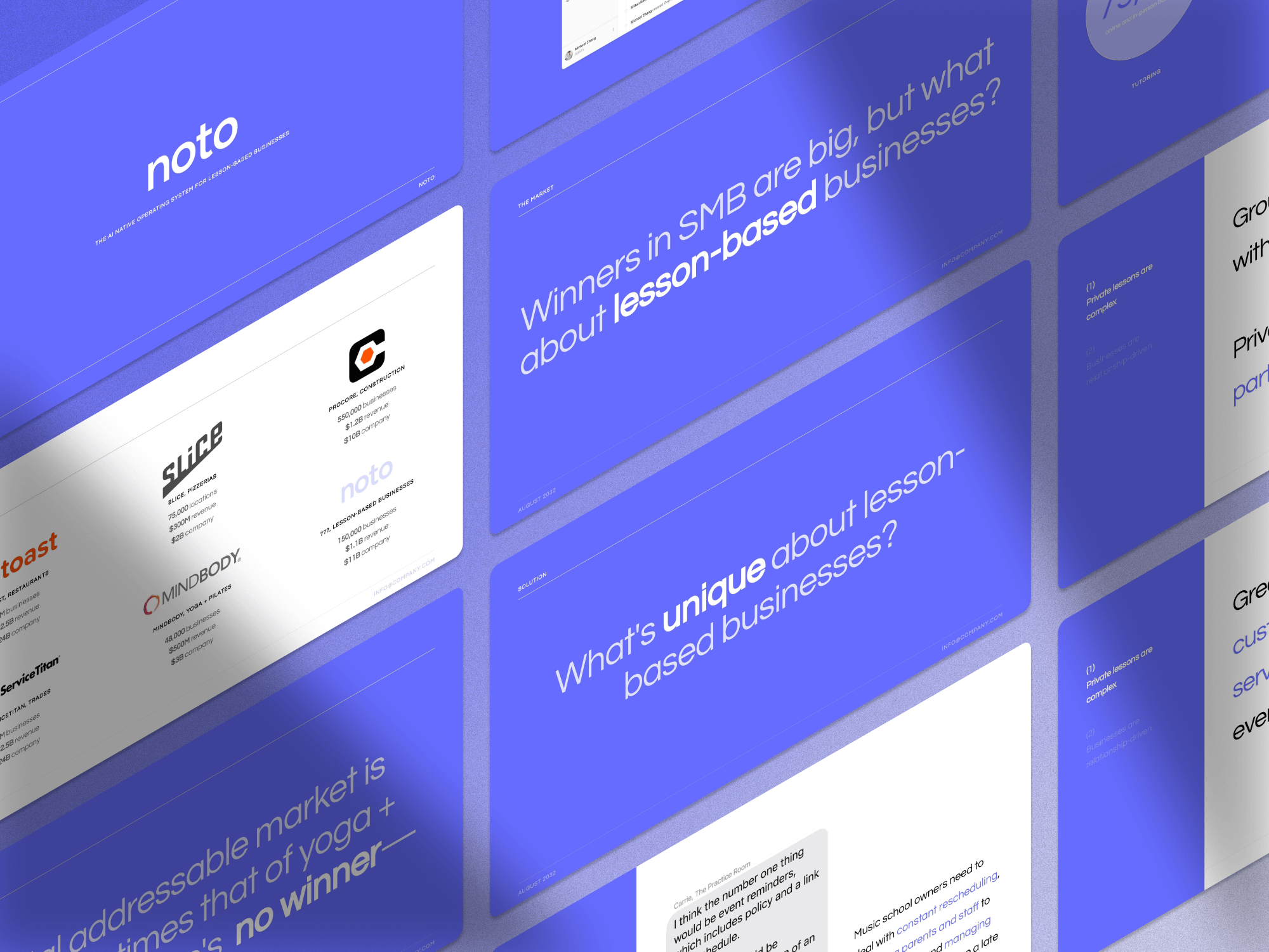 Noto pitch deck: $3.8M for tutoring business management