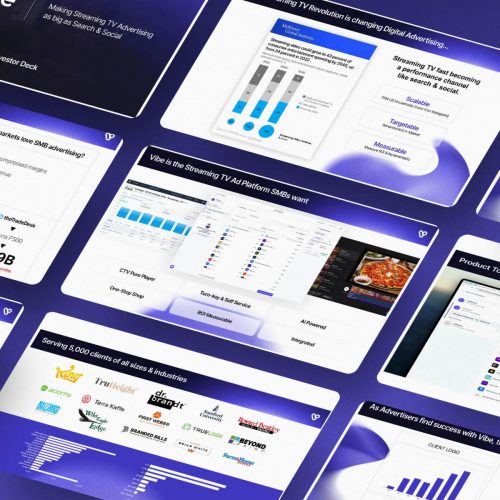 Vibe Pitch Deck - $50M for self-service TV advertising platform
