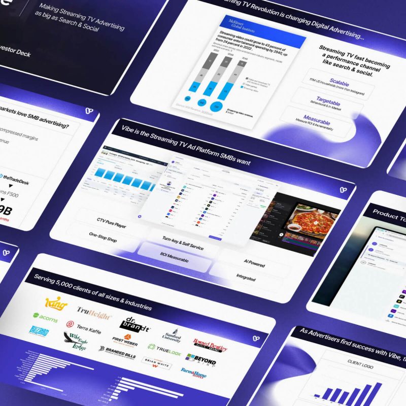 Vibe Pitch Deck - $50M for self-service TV advertising platform