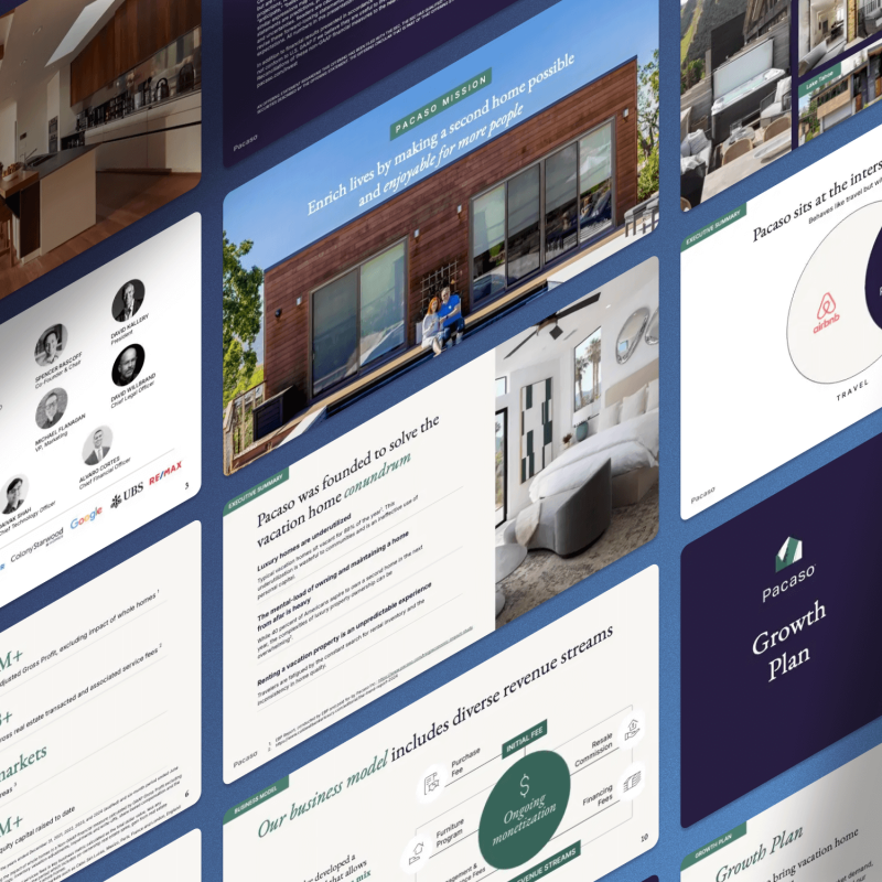 Pacaso Pitch Deck - $72.5M for property tech marketplace