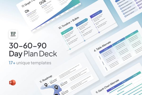 30-60-90 Day Plan - Slide Deck - PowerPoint Template