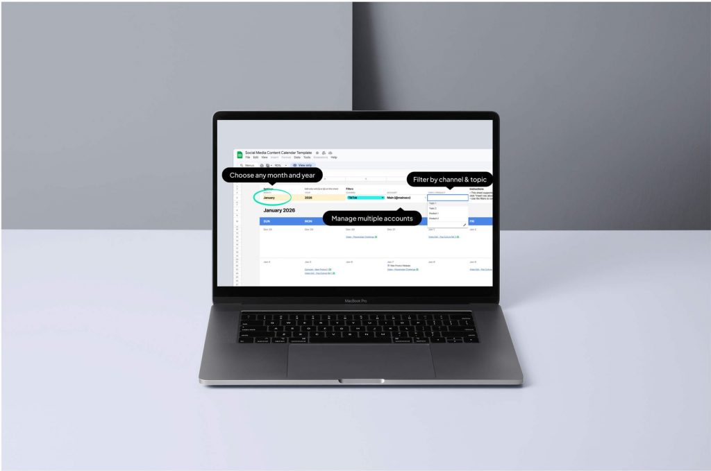 How to build a content calendar in Google Sheets