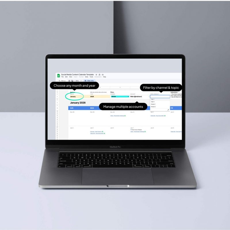 How to build a content calendar in Google Sheets