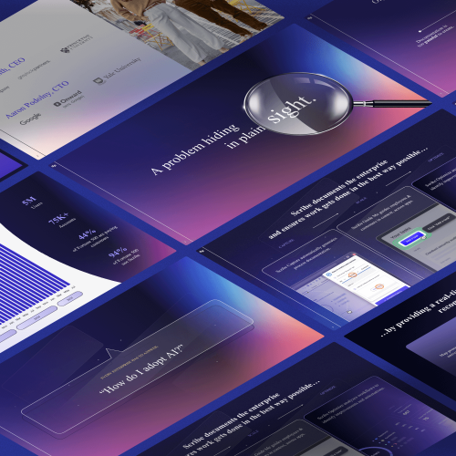 Scribe Pitch Deck - $75M for workflow optimization