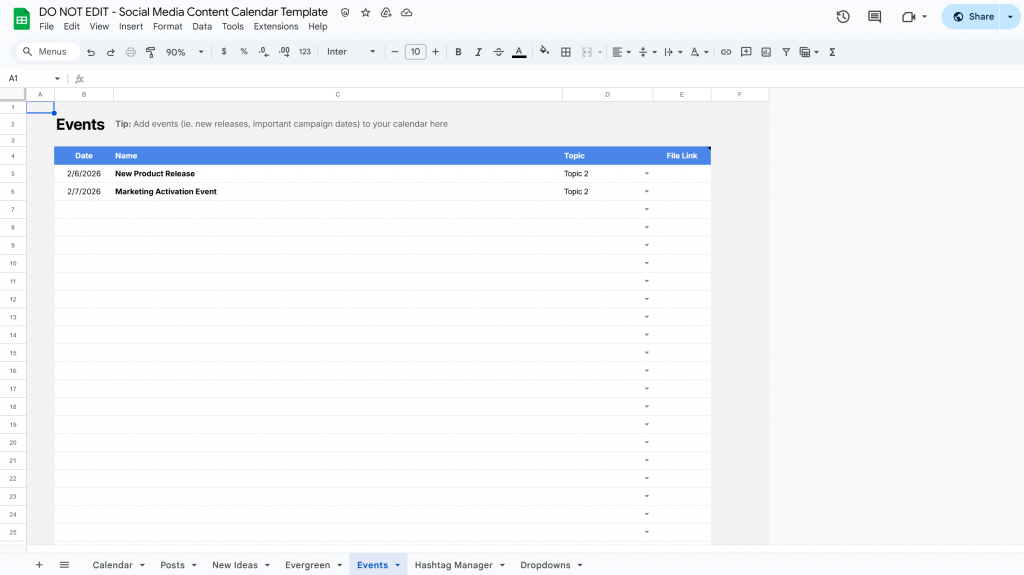 social-media-content-calendar-template_events-tab social media content calendare template google sheets - events tab